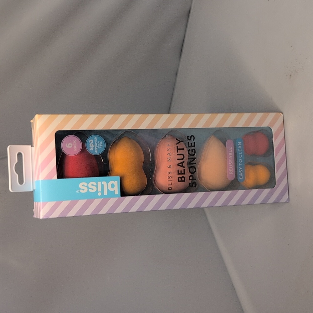 Bliss Beauty Sponges 6 Pack NEW - Picture 7 of 7